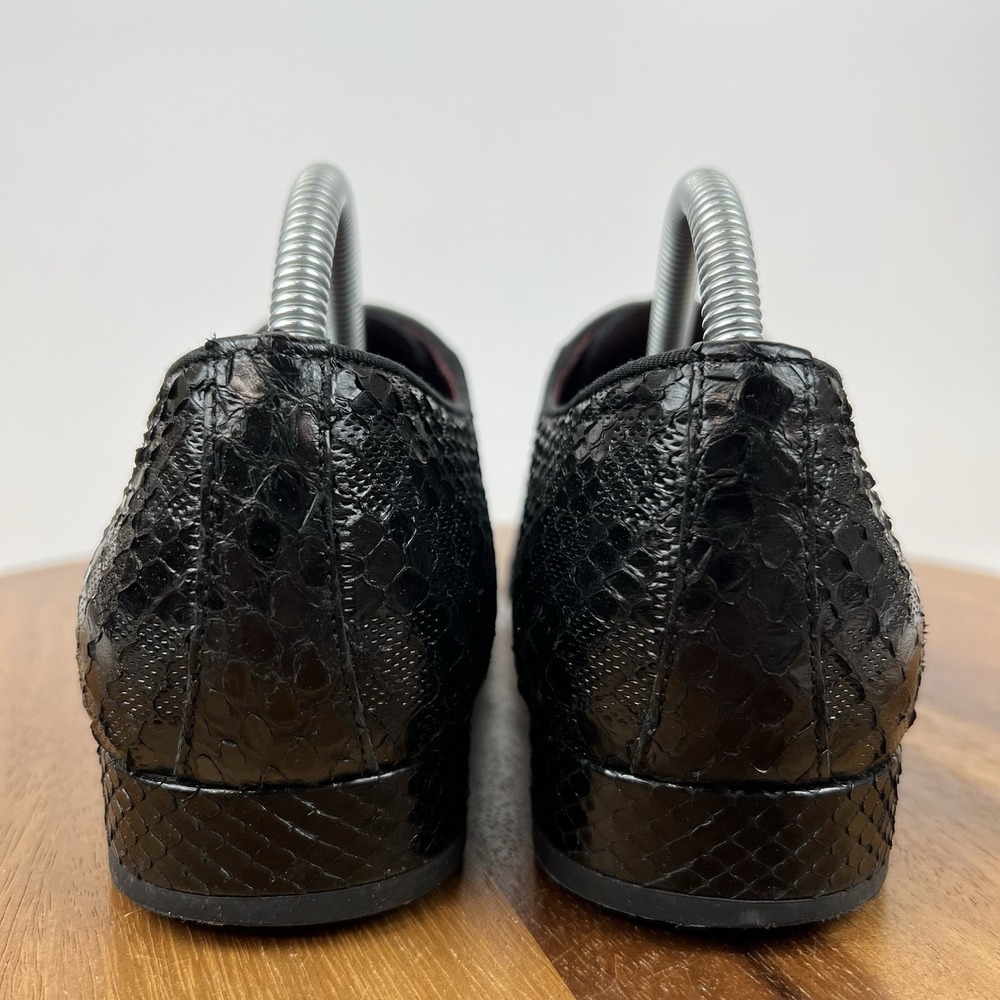 Mens Louis Vuitton Compass Noir‎ Black Python Dress Shoes Oxfords Size 6.5 N GUC - Picture 4 of 12